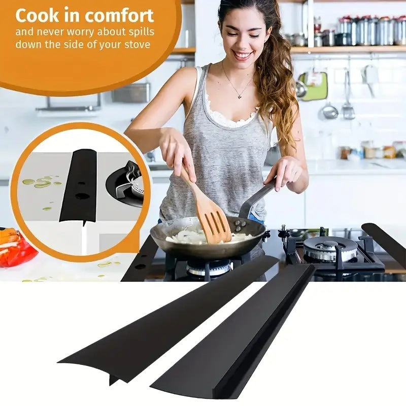 Self Adhesive Kitchen Countertop Gap Cover Strip Silicone Seal Tape Oil Stain  for Stove Sink