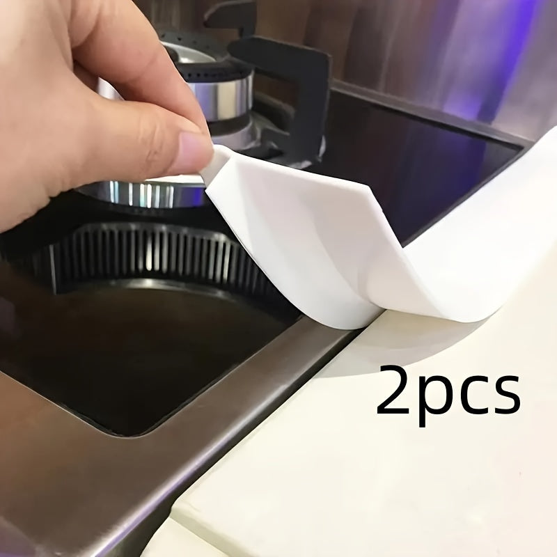 1pc/2pcs Silicone Thickened, Stove Gap Strip, Gap Cover, Kitchen Oil-Proof And Stain-Proof Sealing Strip, Silicone Sealing Strip