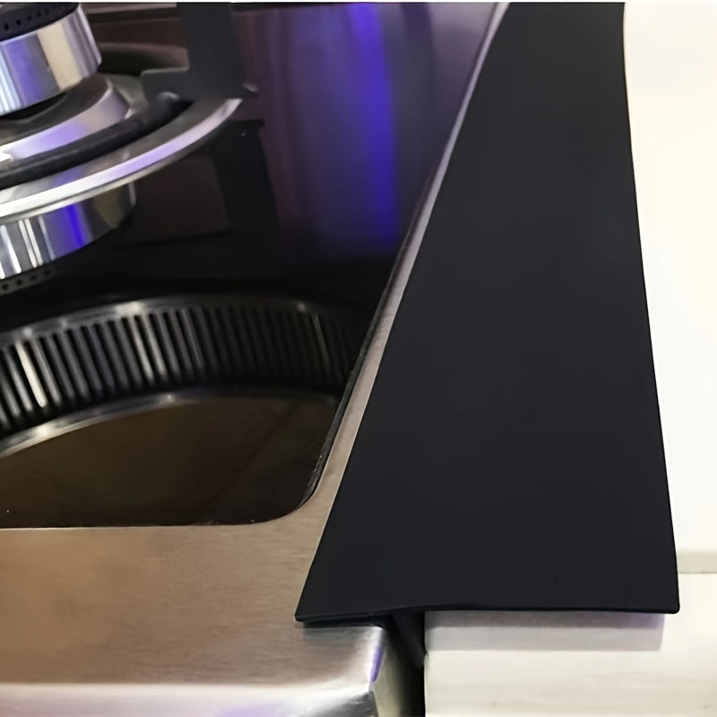 Integrated Stove Gap Sealing Strip, 1pc, for Filling and Concealing Kitchen Stovetop-to-Wall Height Difference Joints