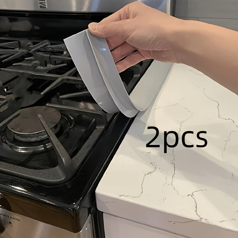 1pc/2pcs Silicone Thickened, Stove Gap Strip, Gap Cover, Kitchen Oil-Proof And Stain-Proof Sealing Strip, Silicone Sealing Strip